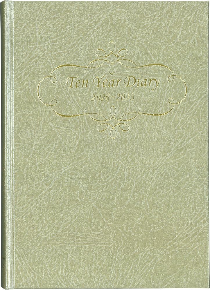 

Hakubunkan Diary 2026 A5 143 January 10-Year Diary, Gold, No. (Starts 2026) золотой