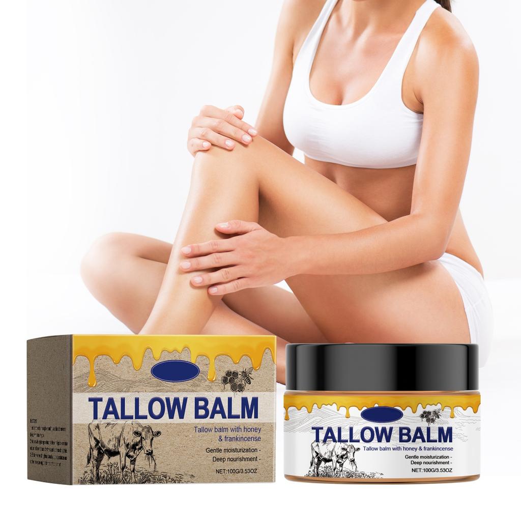 Beef Tallow Cream, Beef Tallow Balm, Beef Tallow Cream, Grass Fed Tallow And Honey Cream, For Face And Body, Provides All Skin Types