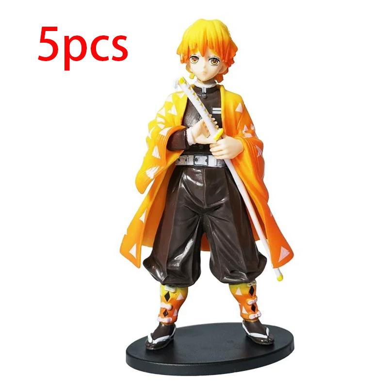 Anime Demon Slayer Kimetsu no Yaiba Figur Kamado Tanjirou Actionfigur Agatsuma Zenitsu Nezuko Krieger PVC Modell Spielzeug