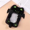 Cartoon Cute Black Cat Plush Card Holder Photocard Case Bag Keyring Pendant Idol Photo Protective Cover Student Card Holder Gift