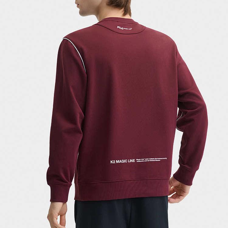 New FILA ORIGINALE Sweatshirt Men's Tree Port Burgundy F11M449211FWI