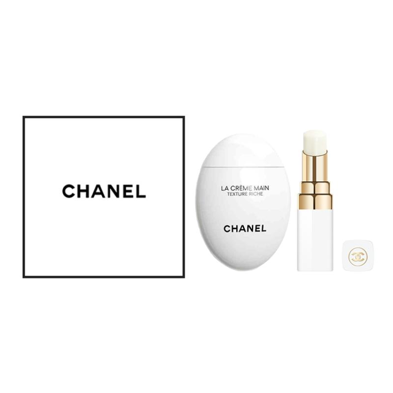 Набор уходовой косметики Chanel La Crème Main Texture Riche+Rouge Coco Baume