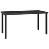 Day and Night - Day and Night Garden Dining Table Black Synthetic Rattan 140x70x73 Cm