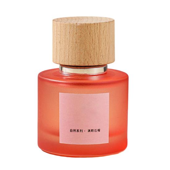 SHIMANG Perfume for Women Long Lasting Light Fragrance Frosted Glass Bottle with Wooden Cap Fresh Floral Fruity Scent Multi-Use for Home Car Wardrobe