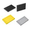 10PCS 6180 MOC Building Blocks 6180 4x6 Tile Plate With Studs DIY Bricks Set Base Board Puzzle Toys Birthday Gifts For Kids