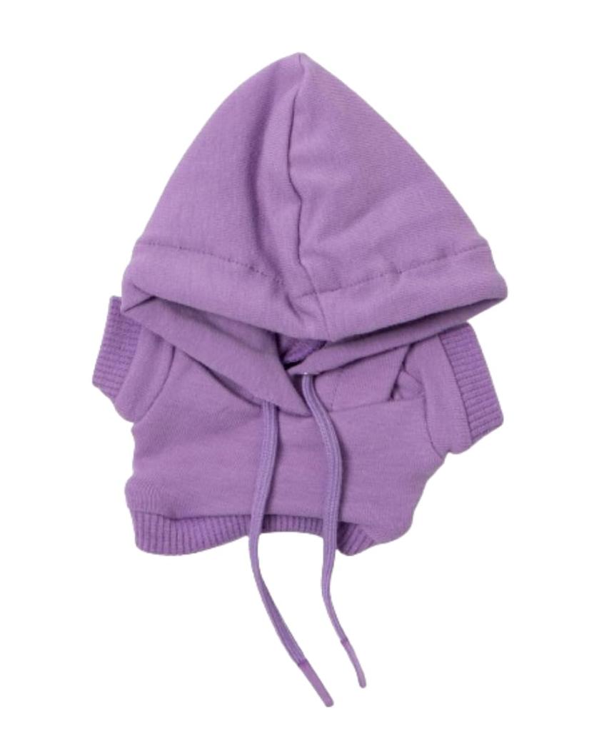 WEGO Plush Plain Hoodie 15cm F Purple