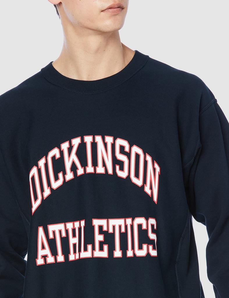 Champion Cotton Reverse Weave Crew Neck Size College Graphic Navy Blue Men's 100% Sweatshirt, M, Navy, 10oz, Print, 10oz,