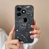 Case For Tecno Spark 20 20C Astronaut Soft Liquid Silicone Lens Protection Durable Back Cover For Tecno Spark20 20 C Phone Shell