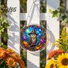 Talos Halloween Acrylic Puzzle Suncatcher, 7.87 Inch Sun Catcher Window Hanging Ornament, Ideal for Gifting and Home Decor
