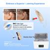 Rechargeable 16-Channel Invisible Hearing Aid for Seniors with Simple Operation Button and Noise Reduction