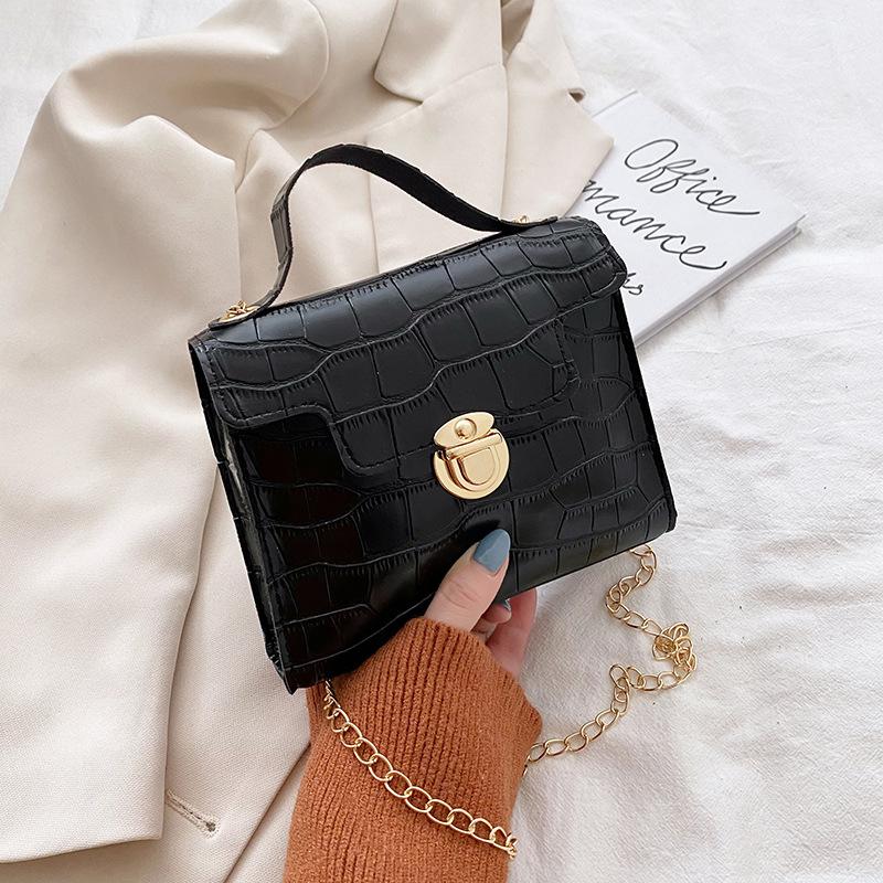 Versatile Stone Pattern Shoulder Women's Bag Bag Trendy Messenger Mobile Phone Small Square Bag