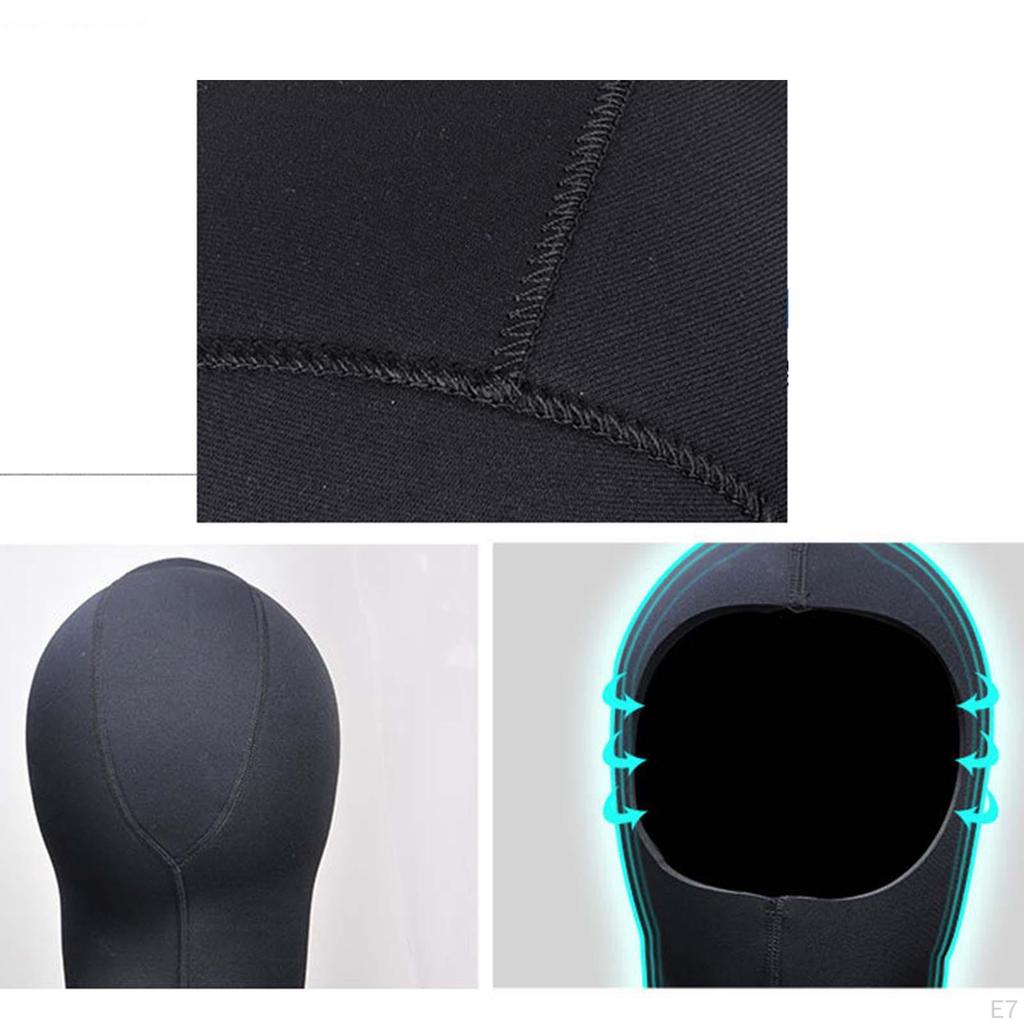 3mm Neoprene Wetsuit Hood Diving Cap for Men Women Swimming Keep Warm Canoeing Hood,