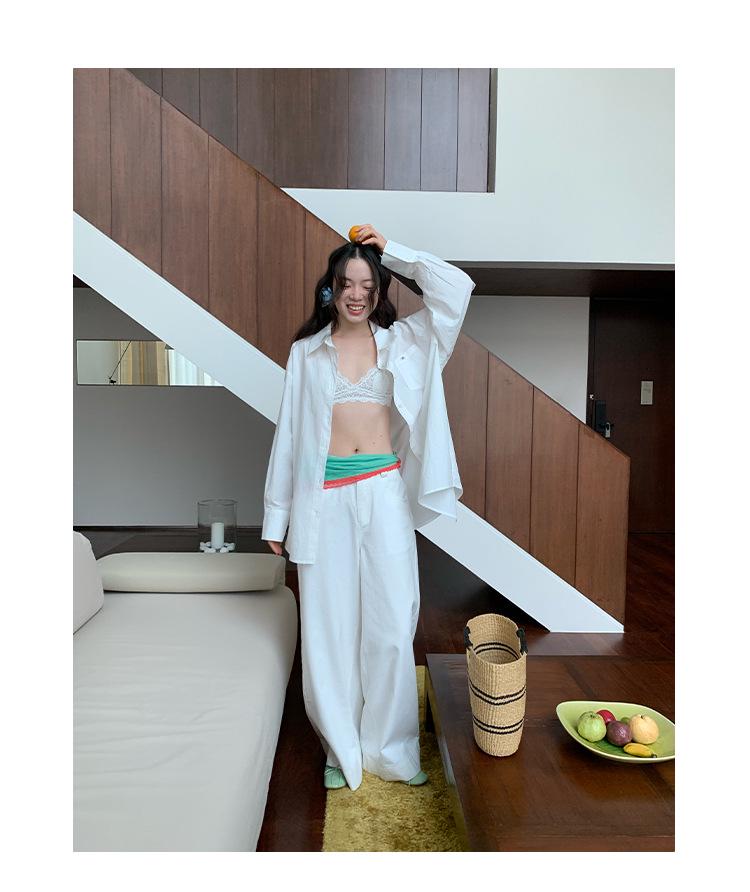 Interpretation of Beauty: Early Spring 2025 Casual Slim Wide-Leg Jeans for Women - Style C3205