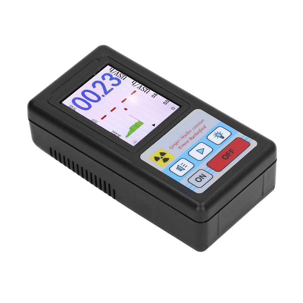 KIMISS BR6 Portable Geiger Counter Nuclear Radiation Detector with High Accuracy Digital Display and Alarm Function for Home and Work Safety