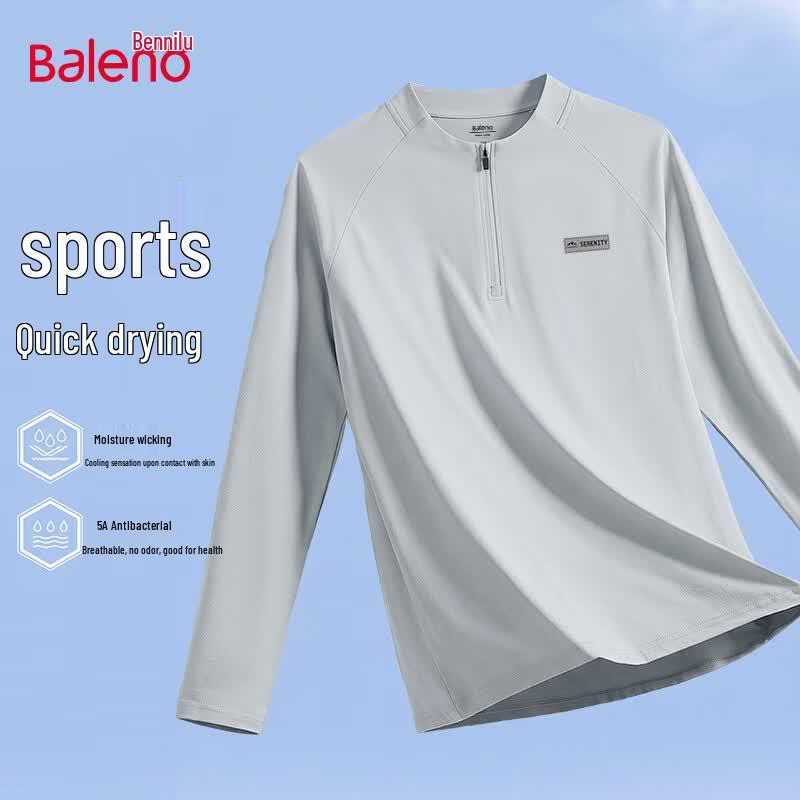 Baleno Men's Long Sleeve Quick Dry T-Shirt with Sun Protection
