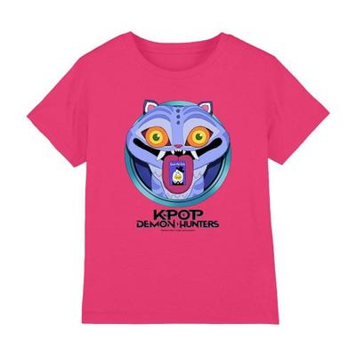 K-Pop Demon Hunters Childrens/Kids Save The Date Derpy Tiger Cartoon T-Shirt