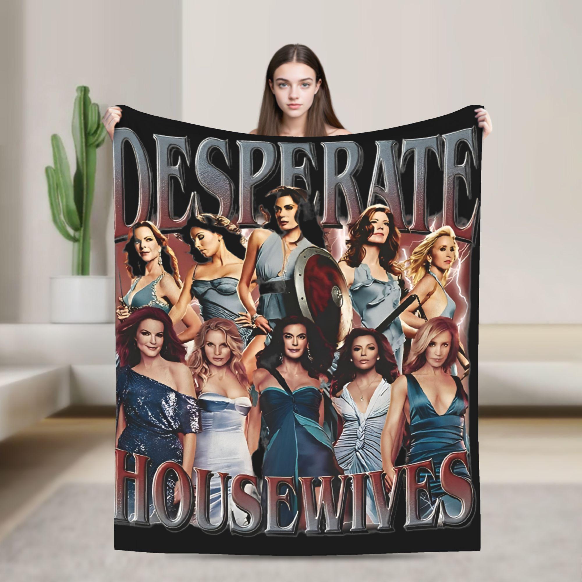 

Desperate Housewives Bree Van De Kamp Knitted Fashion Blankets Perfect Mother Wool Throw Fashion Blanket Bedding Couch Lightweight Portable 75x90cm