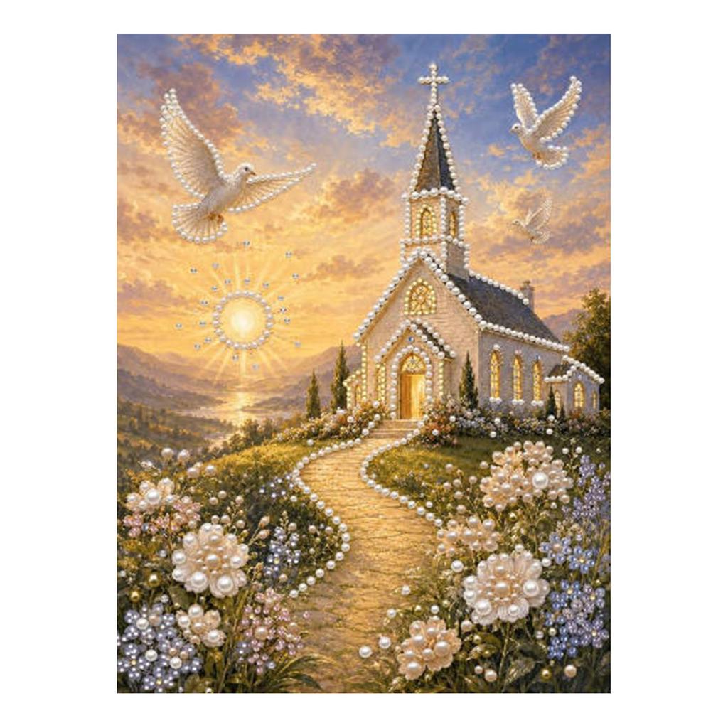 DIY Painting Kit with and Pearls for Adults Kids Creative Set
