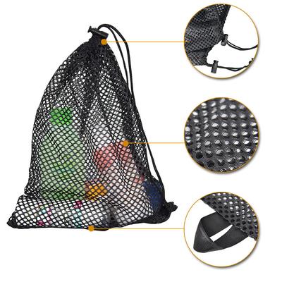 Outdoor Mesh Drawstring Bag Mesh Sports Bag Storage Mesh Bags for Beach Swimming Diving Surfing Sundries Toy Cosmetic