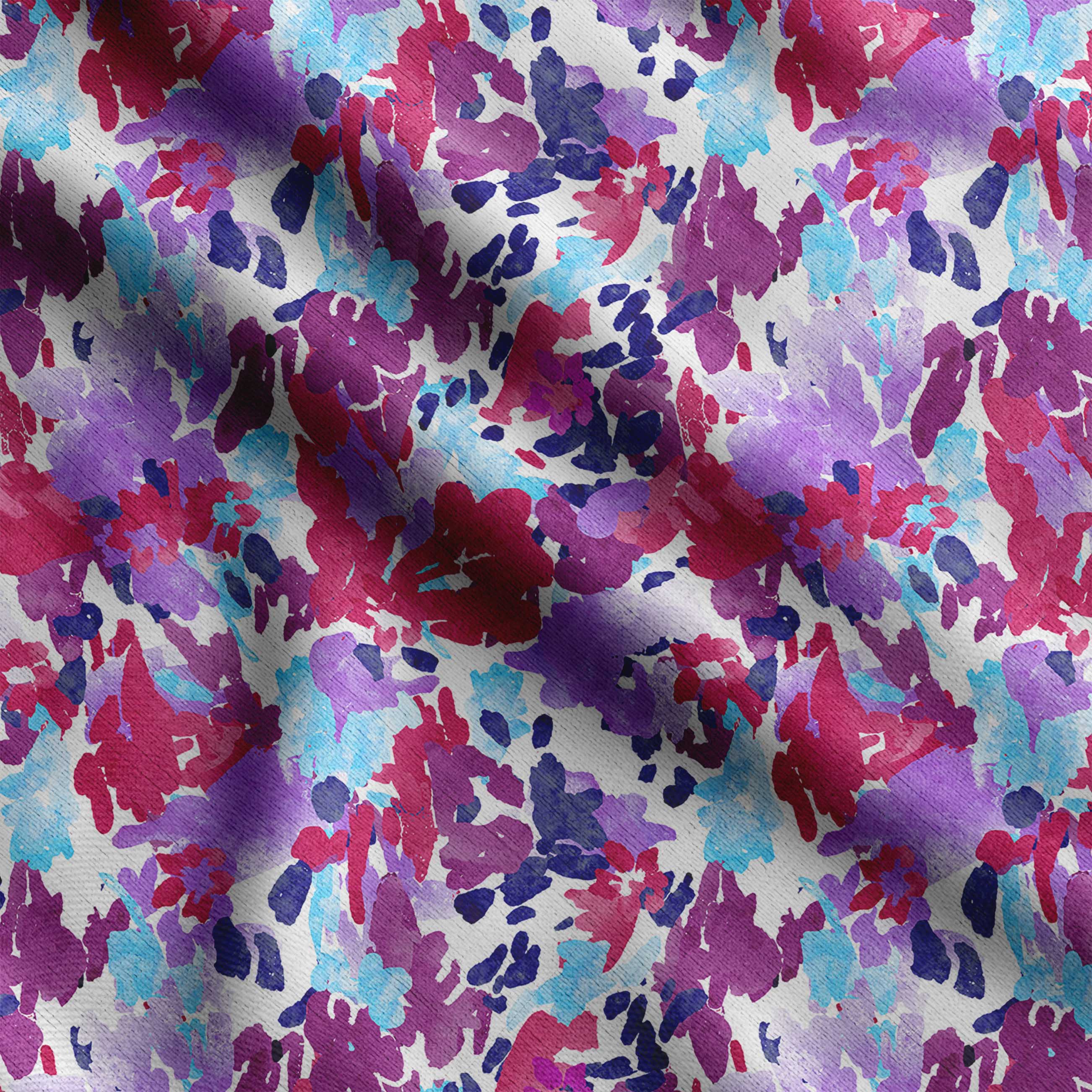 

Soimoi Florals Print, бавовняний кембрик, стьобальна тканина, що продається у дворі, шириною 42 дюйми, бавовняна тканина середньої щільності, швейні приналежності, 42 Inch Wide - Cotton Cambric рожевий