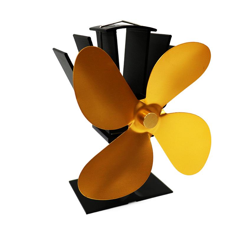 European & American Heat-Powered Wood Fireplace Fan