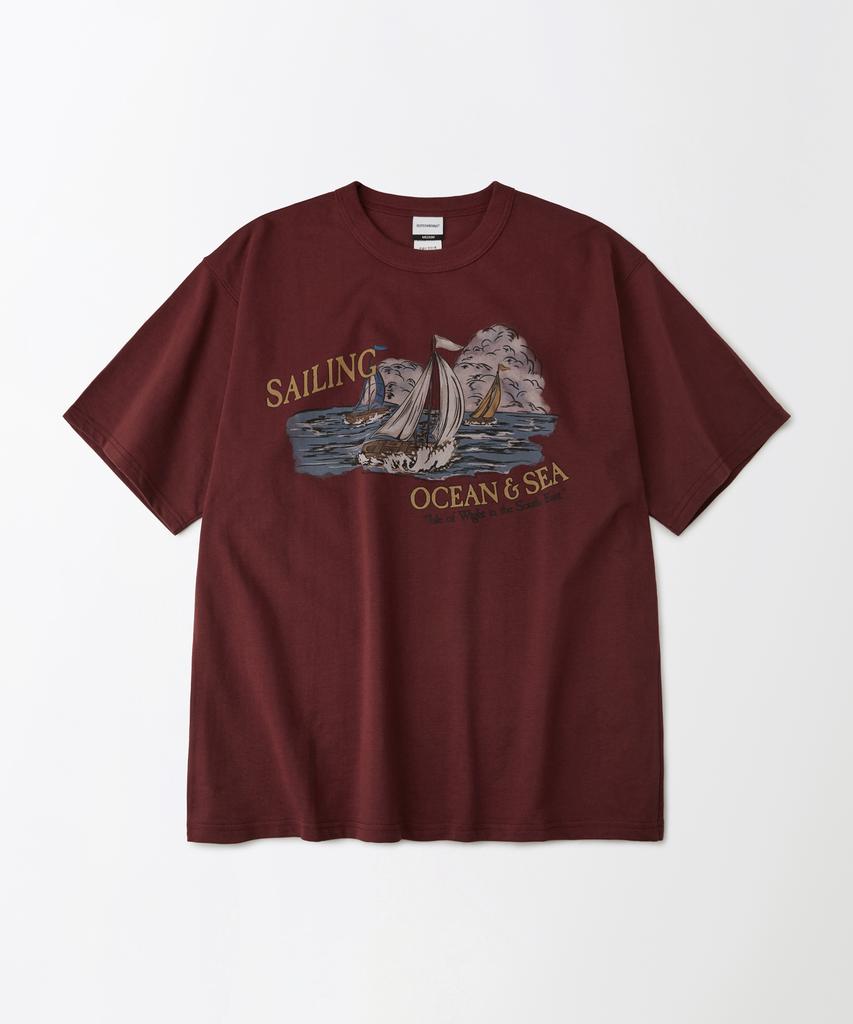 OUTSTANDING V.S.C Tee(Sailing)_Wine