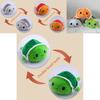 Adorable Flip Turtle Plush Toy With Reversible Double-sided Design For Kids