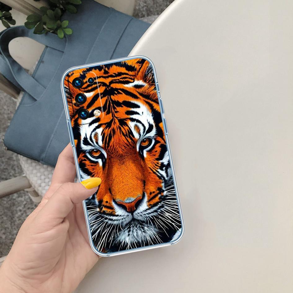 LO6 Animal Tiger Phone Case for Motorola Moto G10 G20 G30 G31 G32 G34 G35 G41 G42 G50 G51 G52 G55 G60 G60S G62 G71 G72 G75