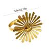 Metal Napkin Rings Napkin Ring Set Elegant Sunflower Napkin Rings for Dining Table Decor Wedding Birthday Party