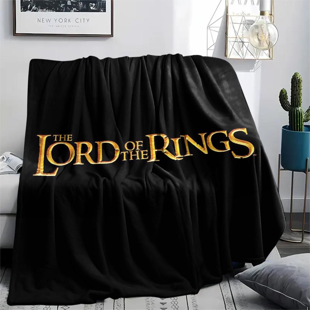 

Lord of the Rings Element pattern Flannel Blanket, High quality Comfortable for All Seasons, Home Decor, Warmth and Comfort, Perfect for Gifts. 80cm x 120cm