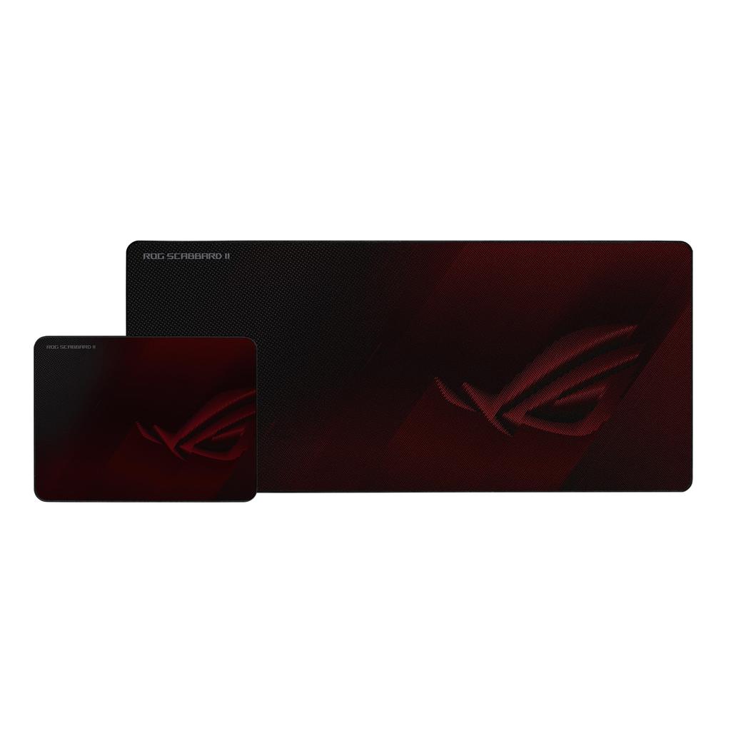 ASUS ROG Scabbard II Gaming Mouse Pad Extra Flat Mouse Pad - Large, Stain-Repellent Nano-Coating, Fray-Resistant Stitching, Non-Slip
