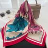 70cm Silk Square Scarf Women Satin Bandana Print Scarves Head Band Fashion Lady Hair Shawl Wrap Female Neckerchief Hijab