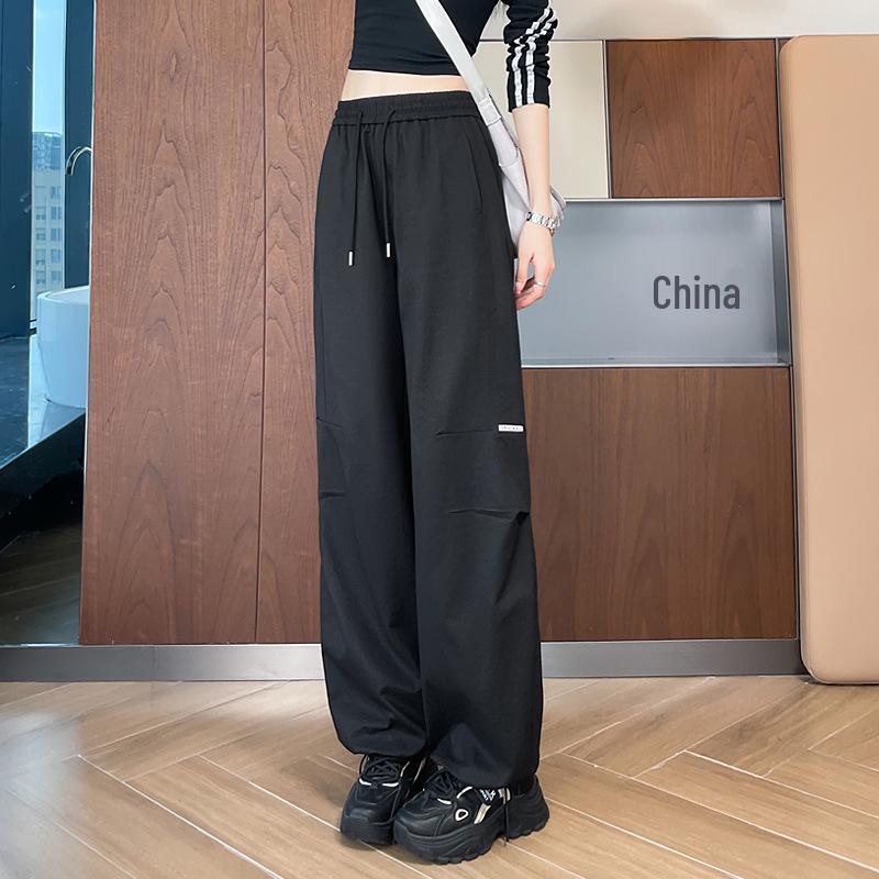 Women's Khaki High-Waist Wide Leg Work Pants - Autumn 2025 Collection