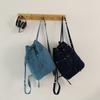 Multifunctional Denim Bag Women's Large Capacity Crossbody Bag Shoulder Class Commuter Backpack