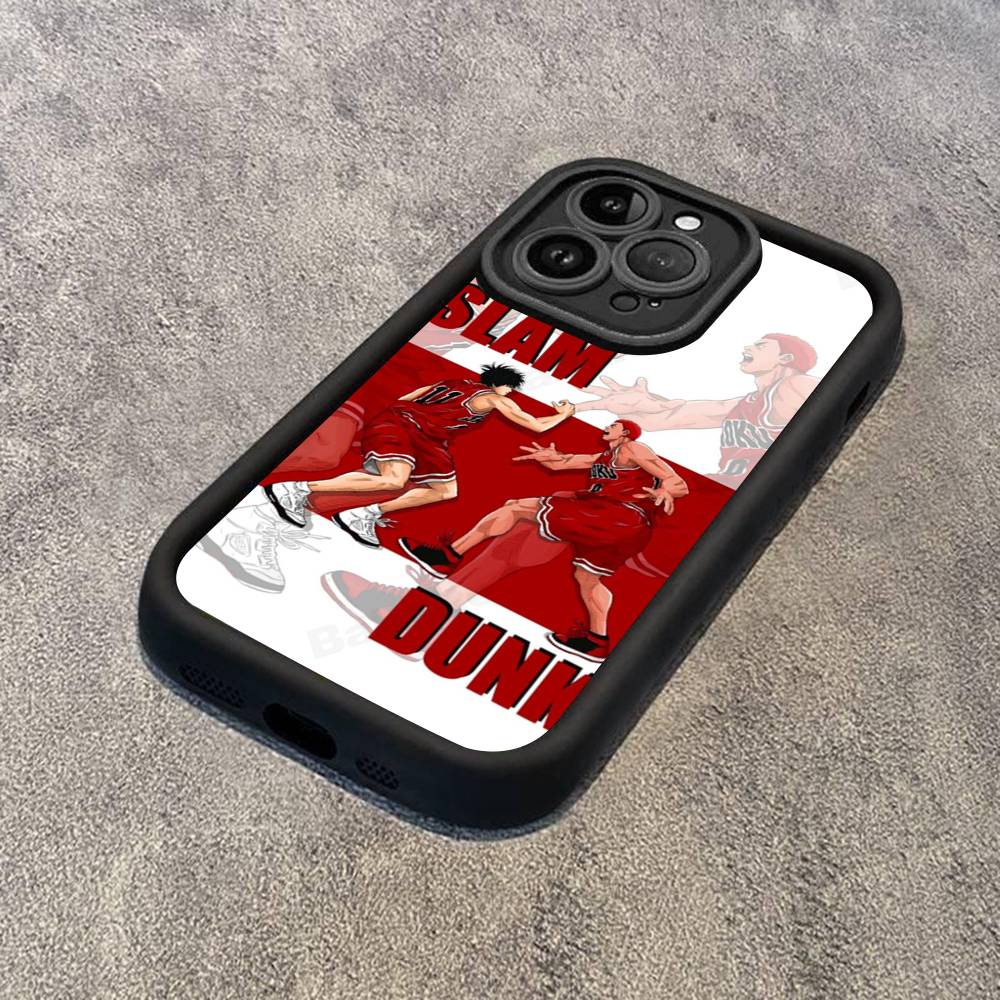 Japanese S-SLAM D-DUNK Phone Case For IPhone 17 16 15 13 11 12 14 Pro Max Plus Silicone Cover Shell
