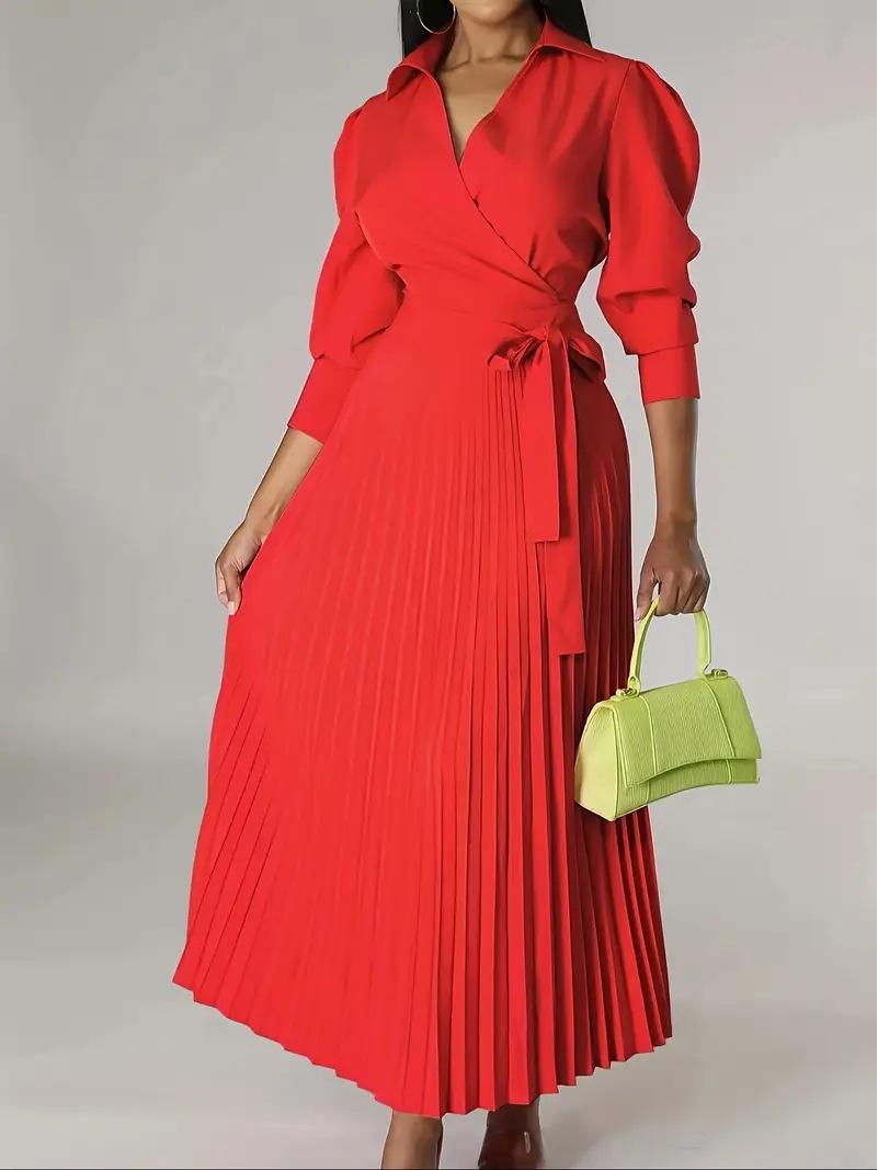 

2025 Autumn Bestseller: Elegant V-Neck Long-Sleeve Pleated Waist-Cinching Women s Coat L