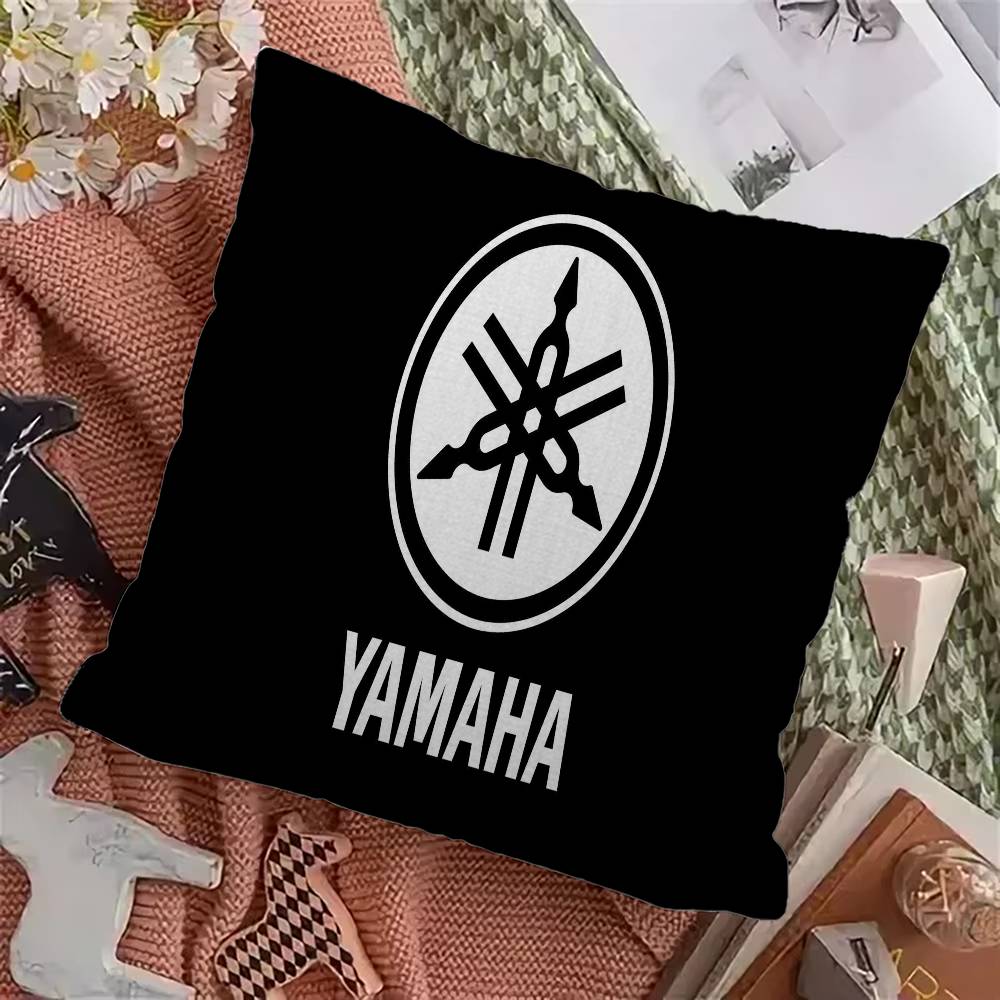 

Y-YAMAHA Motorcycle Pillowcase toon Gift Cushion Cover Bedroom Home Sofa Chair Seat Decor pillow case 12x12Inch