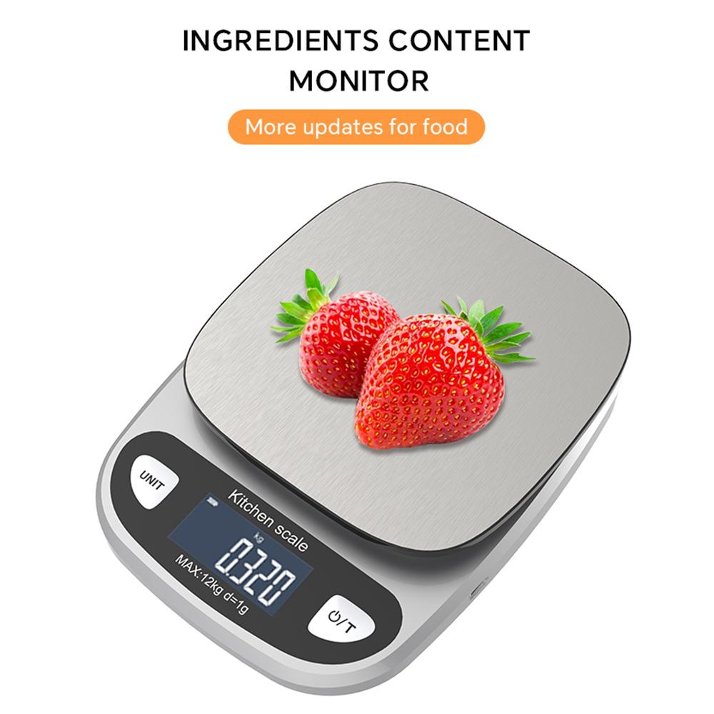 Accurate Digital Scale 12kg/1g 6kg/0.1g Household Waterproof Scale Electronic Scale for Jewelry Food Baking