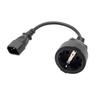 EU VDE CE Certified Angled 2-3 Pin Plug Extension Cord