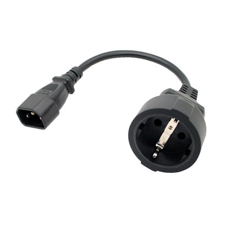 EU VDE CE Certified Angled 2-3 Pin Plug Extension Cord