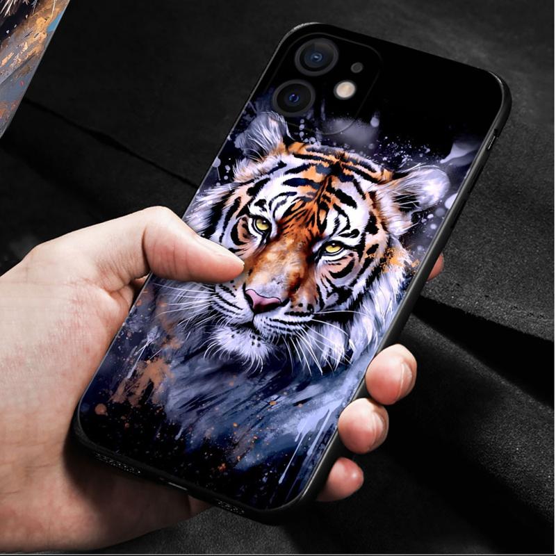 Forest King Tiger Animal Phone Case For iPhone Samsung Galaxy Redmi Xiaomi Oppo OnePlus Note S A 7 8 9 10 11 12 13 14 20 21 22 23 53 54 Pro Ultra