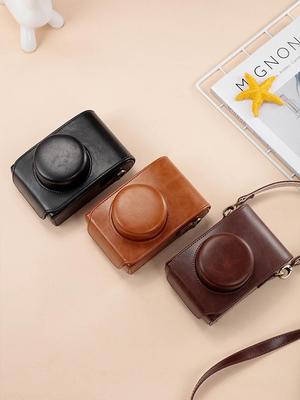 Fujifilm X100 Series Leather Camera Bag for X100VI, X100, X100S, X100T, X100F, X100V - Protective Case