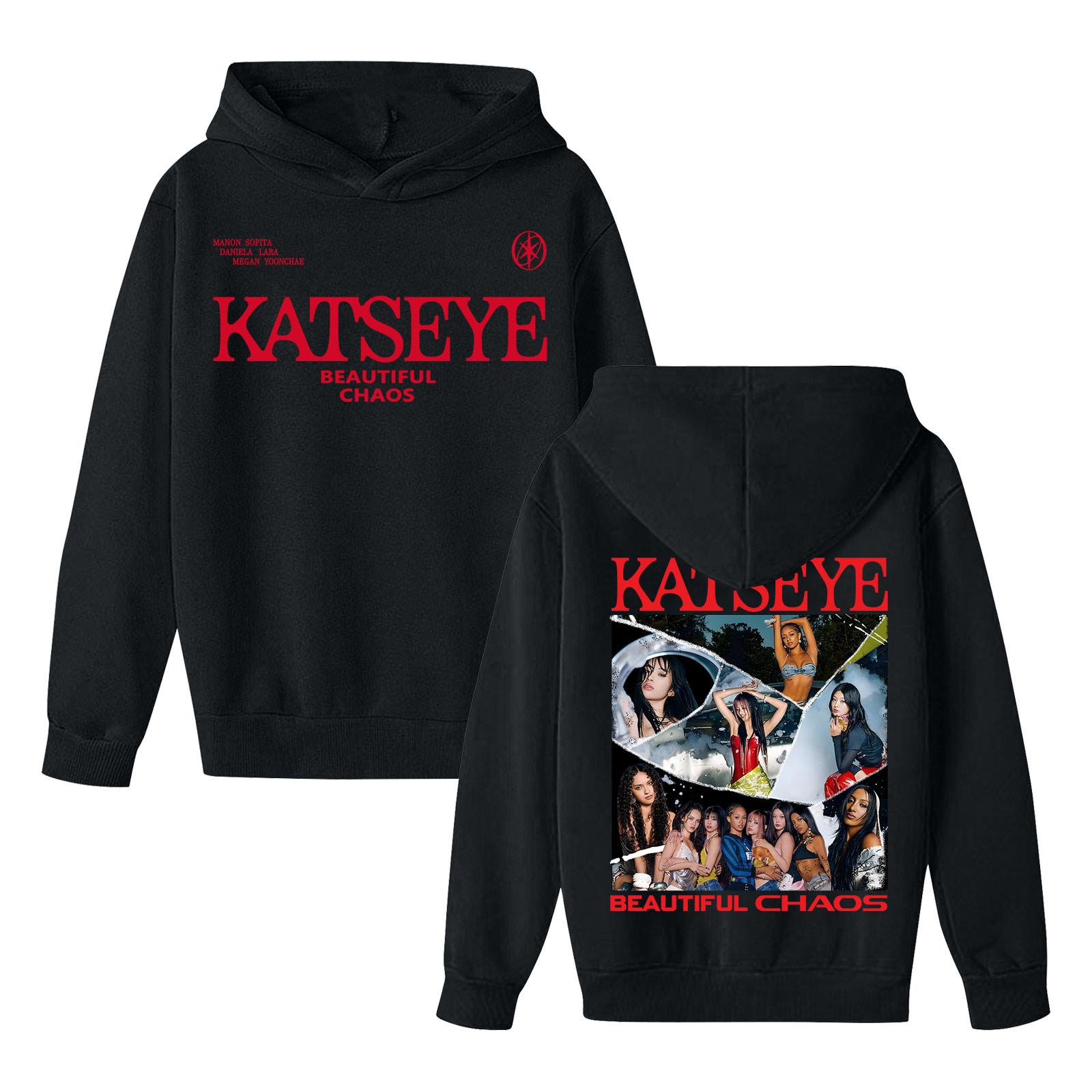 

Детский пуловер с длинным рукавом, свободного кроя, с принтом букв, капюшоном на шнурке 120 чёрный