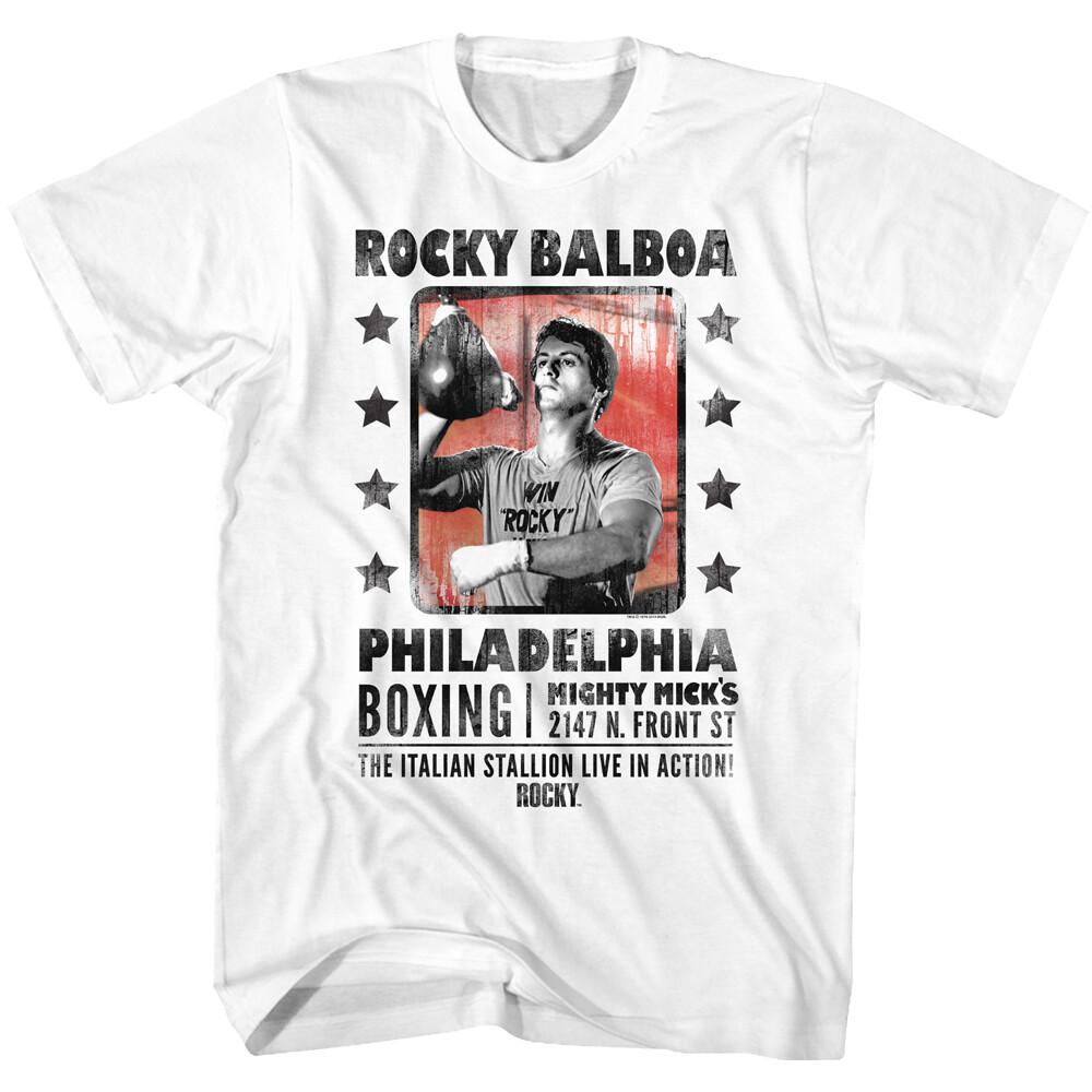 Rocky Movie The Italian Stallion Live In Action Mighy Mick s Men s T Shirt Unisex T-Shirt S