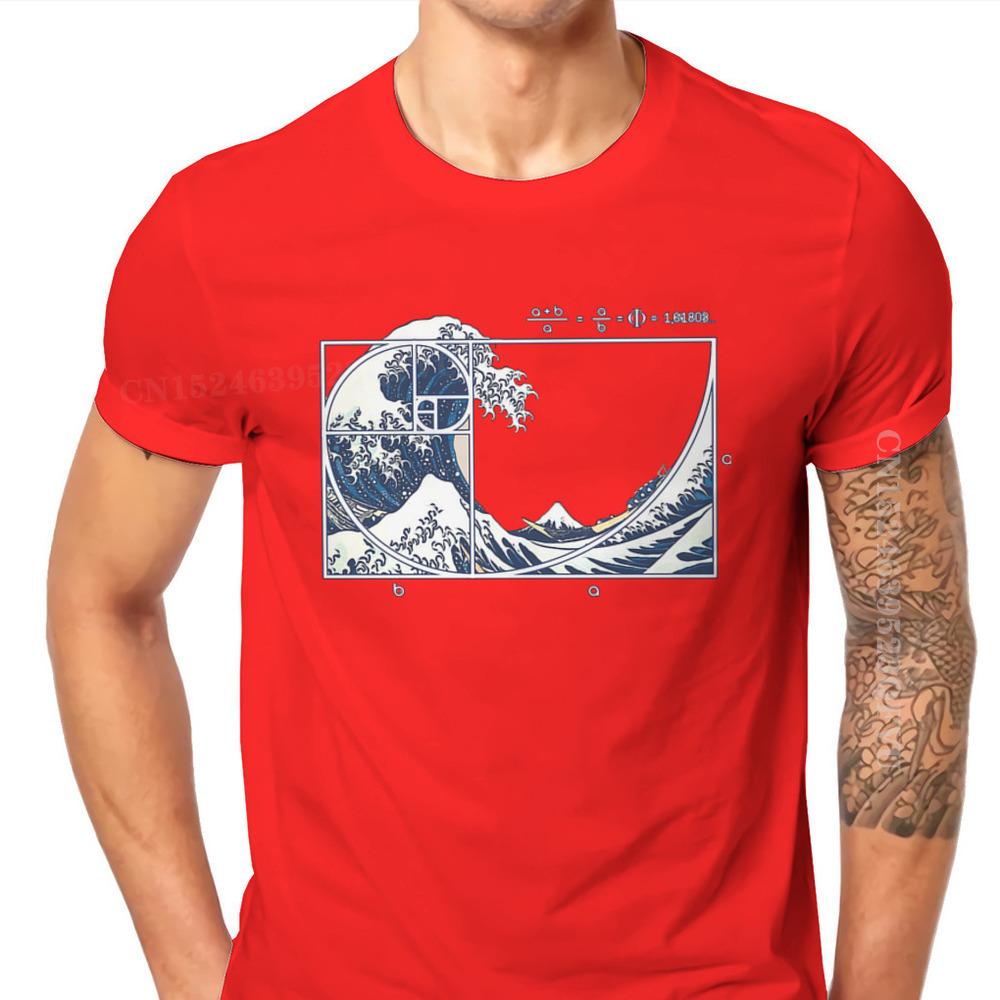 Math Mathematics Meme The Great Fibonacci Wave Tshirts Vintage Designer Unisex Streetwear Clothing Tops Cotton Retro T Shirt