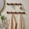 Various Hook Wall Mounted Coat Rack in Elegant Color Portable Accessory for Hanging Clothes and Towels in Any Room