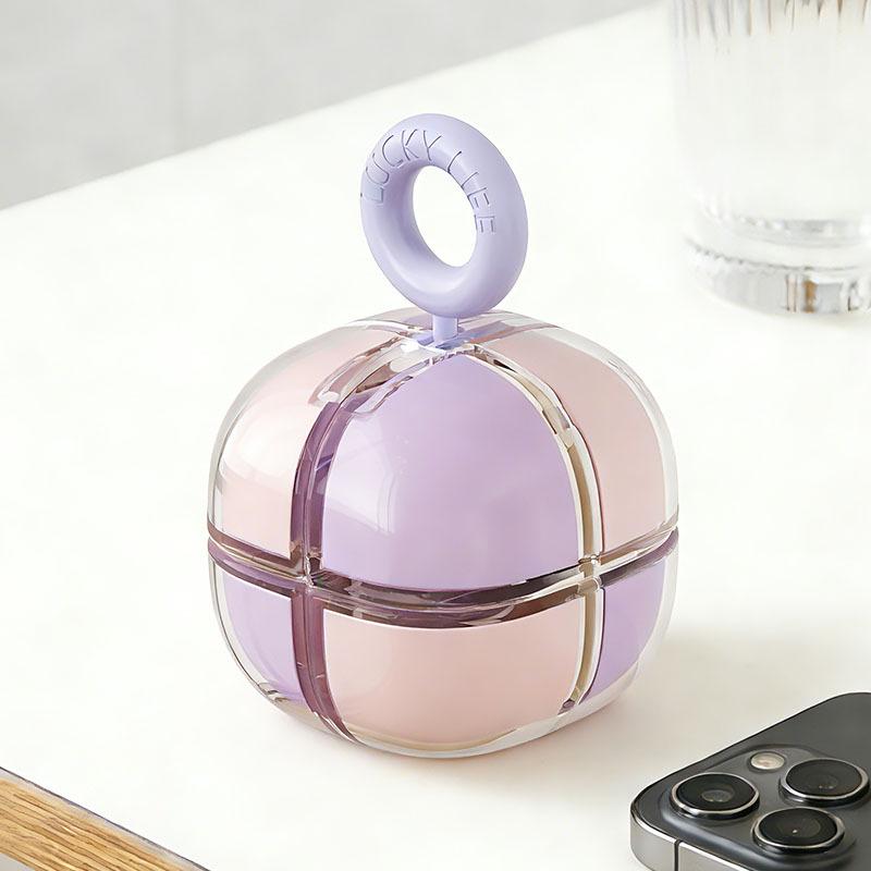 Magnetic Dopamine Pill Box: 7-Day Mini Portable Storage and Dispenser.