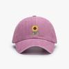 Berretto da Baseball Girasole Ricamato Pianta Papà Cappellino Trucker alla Moda Lavato Vintage Cappello da Sole da Donna Cotone Cappelli da Mamma