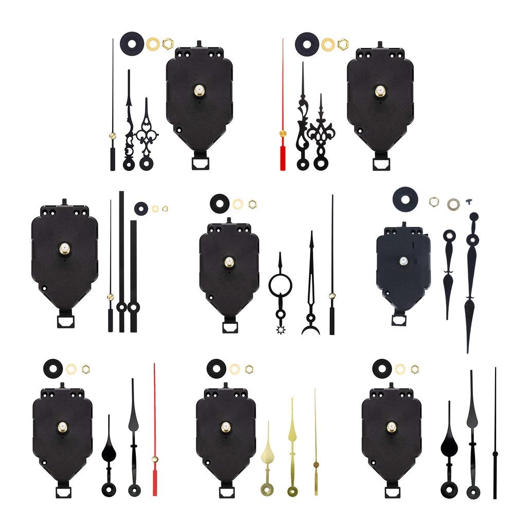 Pendulum Clock Movement Kits Wall Clock Repair Parts with Different Hands Clock Mechanism for Timepiece Replacement