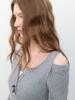 Atelier Nine Shoulder Cutout Knit Dress (Op-6313)